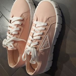 Prada Double Wheel nylon gabardine sneakers